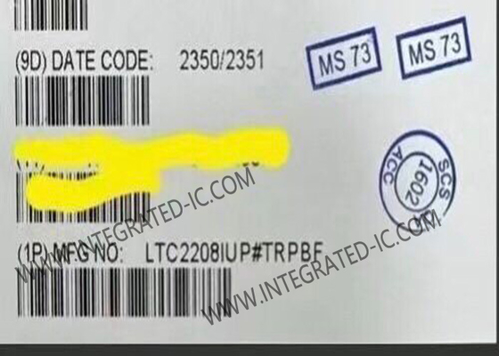 LTC2208IUP Sirkuit Terpadu Chip 14Bit ADC 130Msps Analog Ke Konverter Digital QFN64