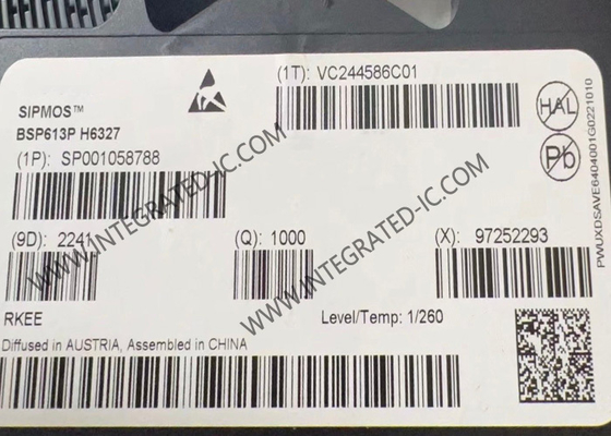 Chip Sirkuit Terpadu BSP613P 60V P-Channel Enhancement SIPMOS Power MOSFET Transistor