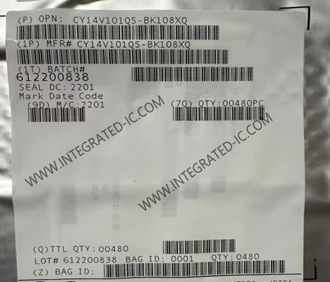 CY14V101QS-BK108XQ Memori IC Chip 1-Mbit Quad SPI NVSRAM Memori IC FBGA-24