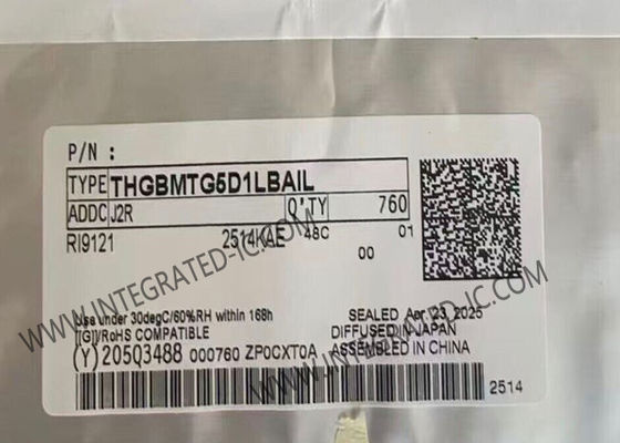 Chip Sirkuit Terpadu THGBMTG5D1LBAIL Paket Memori IC 153-WFBGA 400MB/dtk