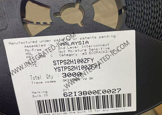 STPS2H100ZFY Otomotif Daya Tegangan Tinggi Schottky Rectifier SOD-123F Chip IC
