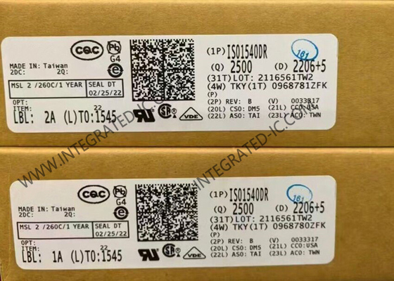 Chip Sirkuit Terpadu ISO1540DR Isolator I2C Dua Arah Daya Rendah 2500Vrms