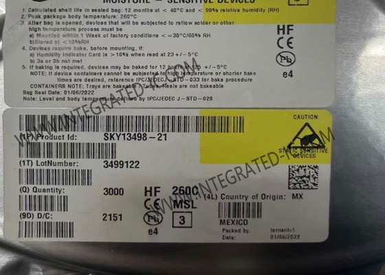 SKY13498-21 Modul Komunikasi Wireless 0.7GHz Ke 2.7GHz SP10T MIPI Modul Switch Antenna