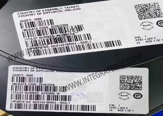 ADG1401BRMZ Chip Sirkuit Terpadu 1Ω Resistansi On Sakelar iCMOS SPST