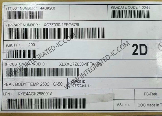 XC7Z030-1FFG676I Field Programmable Gate Array Zynq 7000 SoC Z-7030 Seri Sistem pada Chip