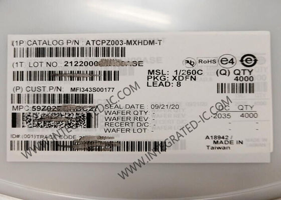 MFI343S00177 Chip Sirkuit Terpadu Otentikasi Kripto IC Penyimpanan Kunci Aman XDFN8