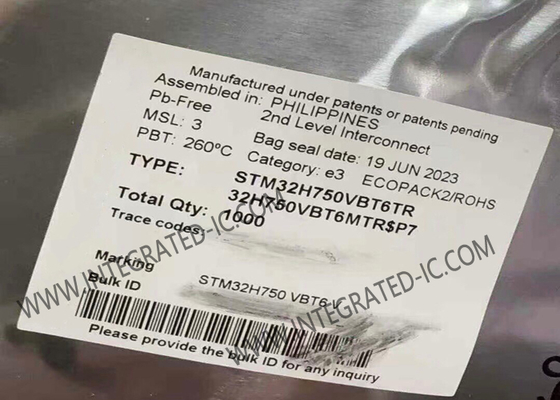 Mikrokontroler STM32H750VBT6TR MCU 32Bit Mikrokontroler 480MHz STM32H7 Series MCU