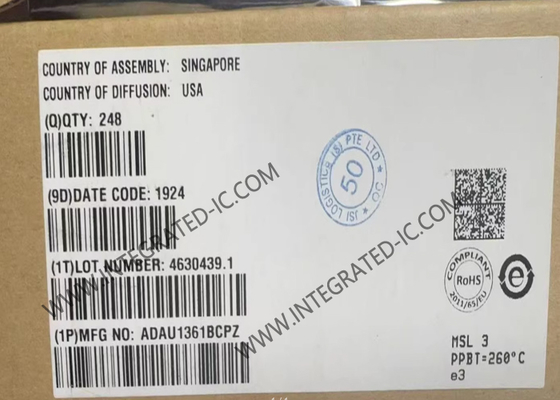 Chip Sirkuit Terpadu ADAU1361BCPZ Stereo Daya Rendah 96 kHz 24-Bit Audio Codec Dengan PLL Terintegrasi