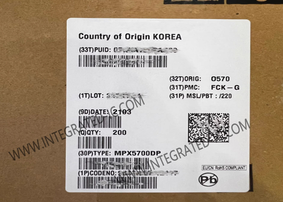 Transduser MPX5700DP Sensor Tekanan 700kPa Diferensial Pria 4.93mm Tabung