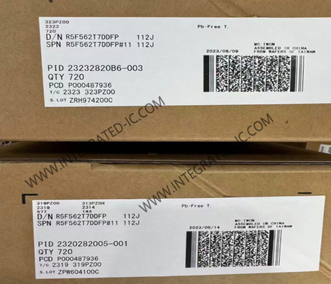 Mikrokontroler R5F562T7DDFP MCU 32-Bit 100MHz RX62T Mikrokontroler 100-LFQFP