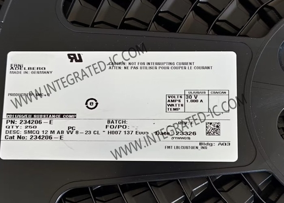 234206-E Konektor 12POS Konektor PCB Header Mount PCB ERNI Header PCB