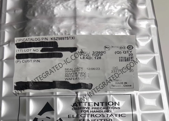 KSZ9897STXI ETHERNET IC 750MA 7-PORT GIGE DROULRET ETHERNET SWITCH TQFP128