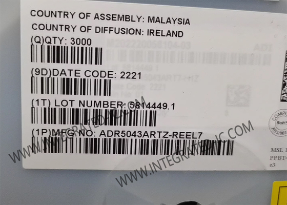 ADR5043ARTZ Chip Sirkuit Terpadu 3V Referensi Tegangan Shunt Presisi Tinggi
