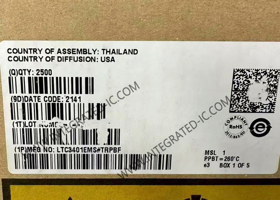 LTC3401EMS Chip Sirkuit Terpadu Konverter Pendorong Sinkron 1A Regulator Step Up 3MHz
