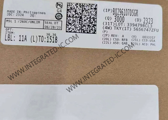 BQ296107DSGR Integrated Circuit Chip Overvoltage Protector Dengan Output LDO