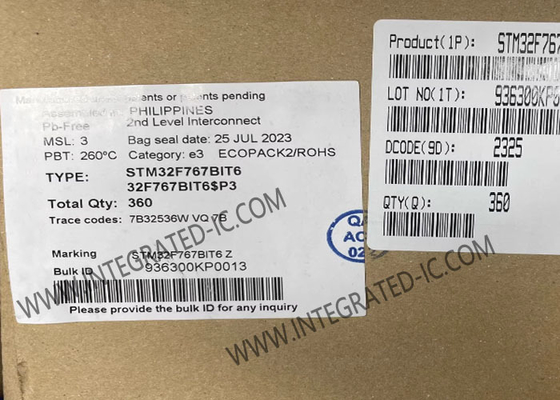 Mikrokontroler STM32F767BIT6 MCU ARM Cortex M7 Berkinerja Tinggi IC Mikrokontroler
