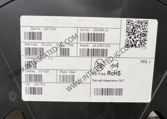 Chip Sirkuit Terpadu AON7934 Transistor MOSFET Saluran-N Ganda Asimetris 30V