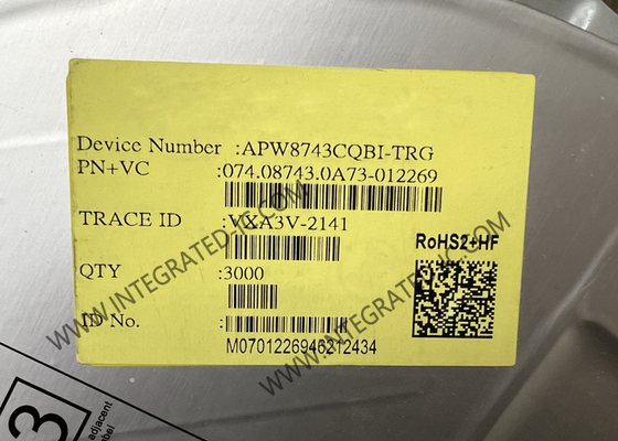 APW8743CQBI-TRG Chip Sirkuit Terpadu Konverter Switching Saluran Ganda Tegangan Tinggi