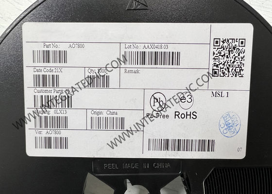 AO7800 Integrated Circuit Chip 20V Dual N-Channel MOSFET Transistor MOSFET Tegangan Rendah