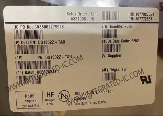 DS1302Z Integrated Circuit Chip Trickle-Charge Timekeeping Chip 31B Serial Address RTCs