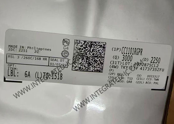 CC1101RGPR Wireless Communication Module Low Power Sub-1 GHz Wireless Transceiver