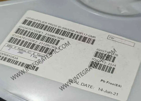 SI5335B-B05117-GMR 200MHz Four-Channel Clock Generator IC dengan Low Jitter untuk Precision Timing