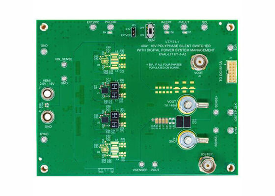Papan Evaluasi Regulator Step Down PolyPhase Solusi Tertanam EVAL-LT7171-1-AZ
