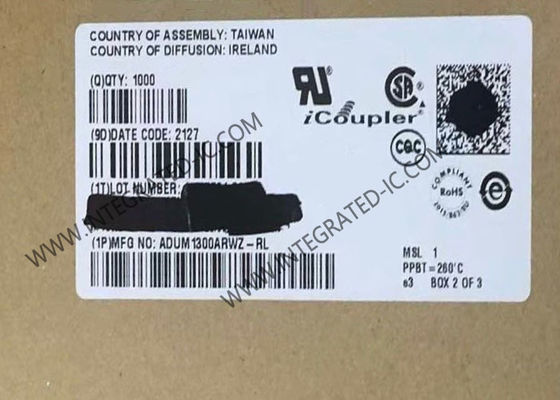 ADUM1300ARWZ Integrated Circuit Chip Digital Isolator dengan Isolasi 2500Vrms Triple Channel dan 1 Mb/s Data Rate dalam Paket SOIC16