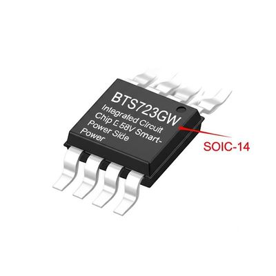 Sirkuit Terpadu BTS723GW IC Chip 7V hingga 58V Sakelar Daya Sisi Tinggi Cerdas dengan 2 Output dan Arus 2.9 A