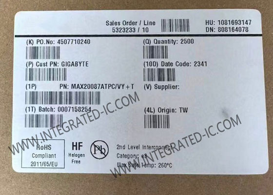 Chip Sirkuit Terpadu MAX20087ATPC/VY 600mA Pelindung Daya Kamera Quad Ganda