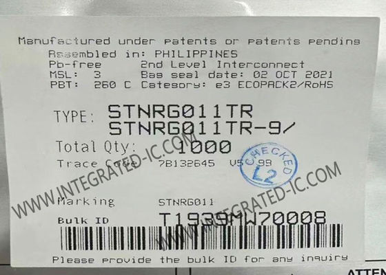 STNRG011TR Chip Sirkuit Terpadu dengan Sirkuit Startup 800V Paket 20-SOIC dan Tegangan Catu Daya 9.5V hingga 19V