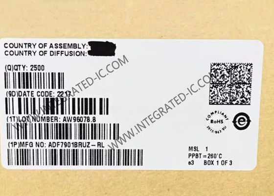 ADF7901BRUZ IC Pemancar ISM Band OOK/FSK Kinerja Tinggi dengan Frekuensi 369.5 MHz hingga 395.9 MHz dan Laju Data 50 kbps