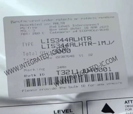 LIS344ALHTR IC Sensor Akselerometer Kapasitif Linear 3-Sumbu Daya Rendah dengan Output Analog