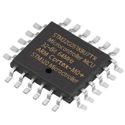 Mikrokontroler STM32G051K8U7TR MCU 32-Bit 64MHz ARM Cortex-M0+ dengan 30 I/O dan Catu Daya 1.7V ~ 3.6V