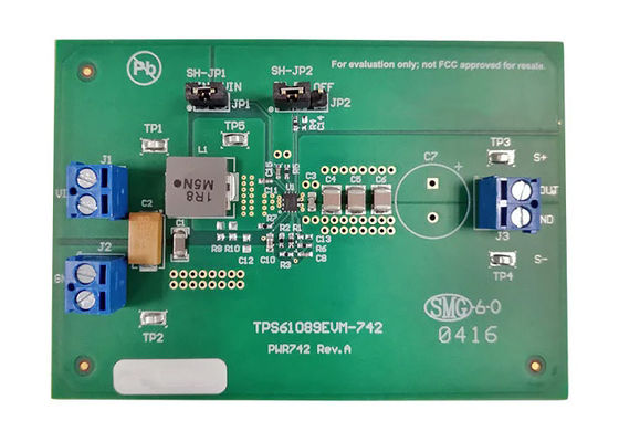 TPS61089EVM-742 Solusi Tertanam 7A 3V Ke 5V Modul Evaluasi Boost Converter
