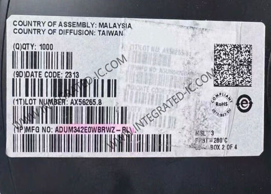 Chip sirkuit terintegrasi ADUM342E0WBRWZ 5700Vrms Quad-Channel Digital Isolators