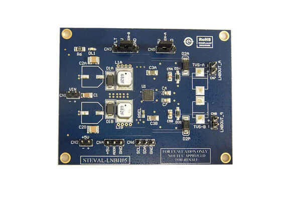 STEVAL-LNBH05 Solusi Tertanam 8V hingga 16V Tujuan Khusus DC/DC LNB Evaluation Board