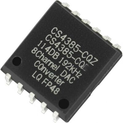 CS4385-CQZ 8-Channel DAC Converter dengan 114dB Dynamic Range dan 192kHz Sampling Rate LQFP48 Integrated Circuit Chip