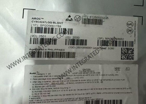 CY8C4247LQQ-BL483T Mikrokontroler PSoC 4 48MHz MCU dengan Flash 128 kByte dan 36 Pin I/O AIROC BLE