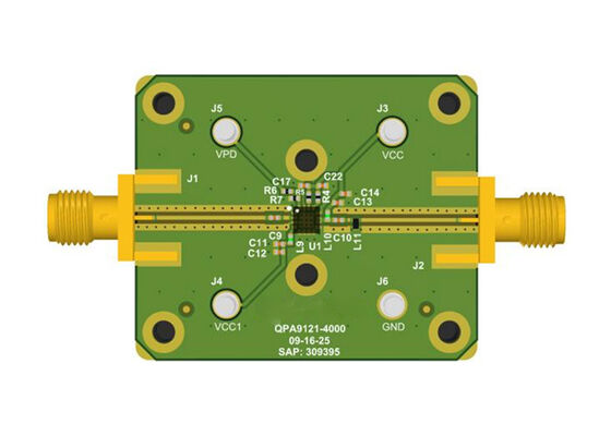 Papan Evaluasi Penguat Driver 0.5W Gain Tinggi Solusi Tertanam QPA9121EVB-01