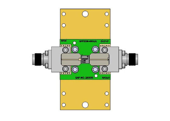 Papan Evaluasi Pembatas VPIN Daya Tinggi 40W 8GHz Hingga 12GHz Solusi Tertanam QPP2209EVB01