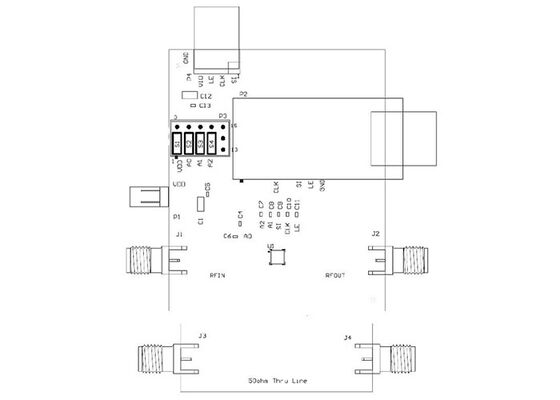 RFSA3713PCK-410 Solusi Tertanam 5MHz Sampai 6000MHz Digital Step Attenuator Evaluation Board