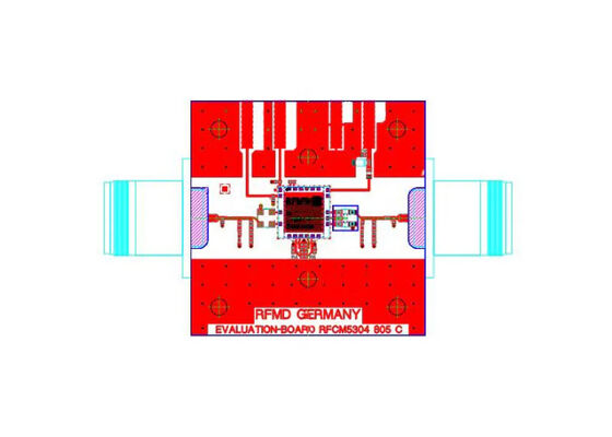 RFCM5304PCBA-410 Solusi Tertanam 5MHz Hingga 220MHz SI-BJT Papan Evaluasi Penguat Terintegrasi