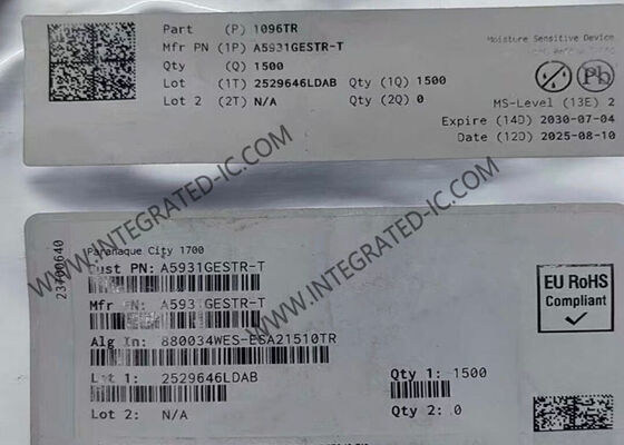Chip sirkuit terintegrasi A5931GESTR-1-T 3A Multiphase Motor Driver QFN24