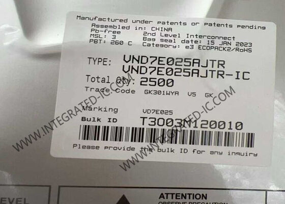 VND7E025AJTR Chip Sirkuit Terpadu Pengendali Sisi Tinggi Saluran Ganda IC PowerSSO16