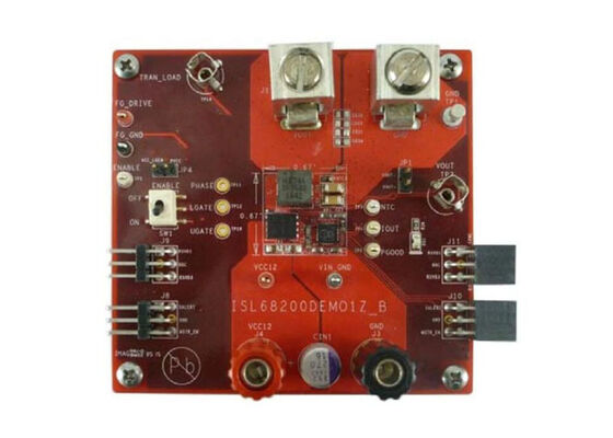 ISL68200DEMO1Z Solusi Tertanam Papan Demonstrasi Kontroler Digital Hybrid ISL68200 Papan 6 Lapisan