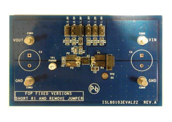 ISL80103EVAL2Z Solusi Tertanam Saluran Tunggal Dewan Evaluasi Regulator Tegangan Linear