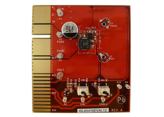 ISL85418EVAL1Z Solusi Tertanam 3V Untuk 40V 800mA Synchronous Buck Regulator Evaluation Board