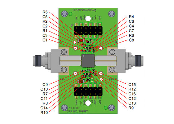 QPA3070EVB02 Solusi Tertanam 150W Penguat RF S-Band Daya Tinggi Dewan Evaluasi