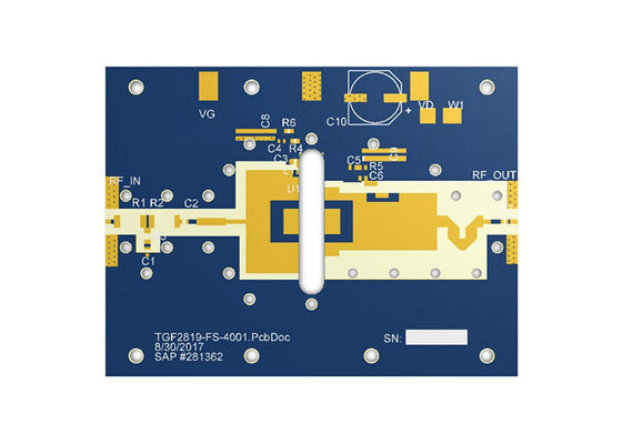 TGF2819-FLEVB02 Solusi Tertanam DC hingga 4GHz 50V 200W GaN RF Transistor Evaluation Board